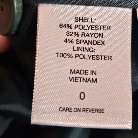 NWT Green New York & Company Stretch Button‎ Up Peak Lapel Blazer Size O - Picture 6 of 8